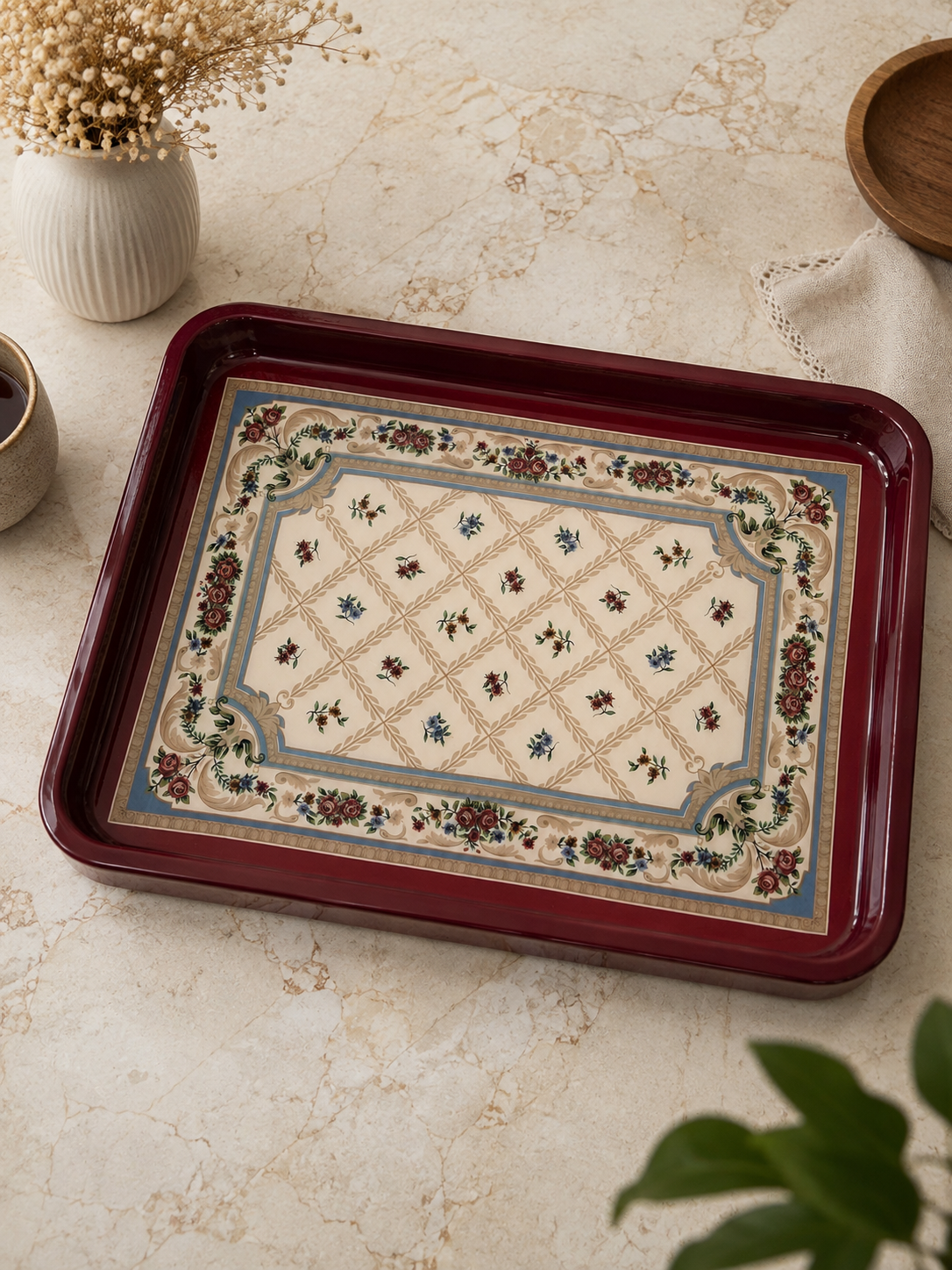 Geometric Pattern Tray - Handcrafted Photo Frame | Chandan Art Gallery Delhi