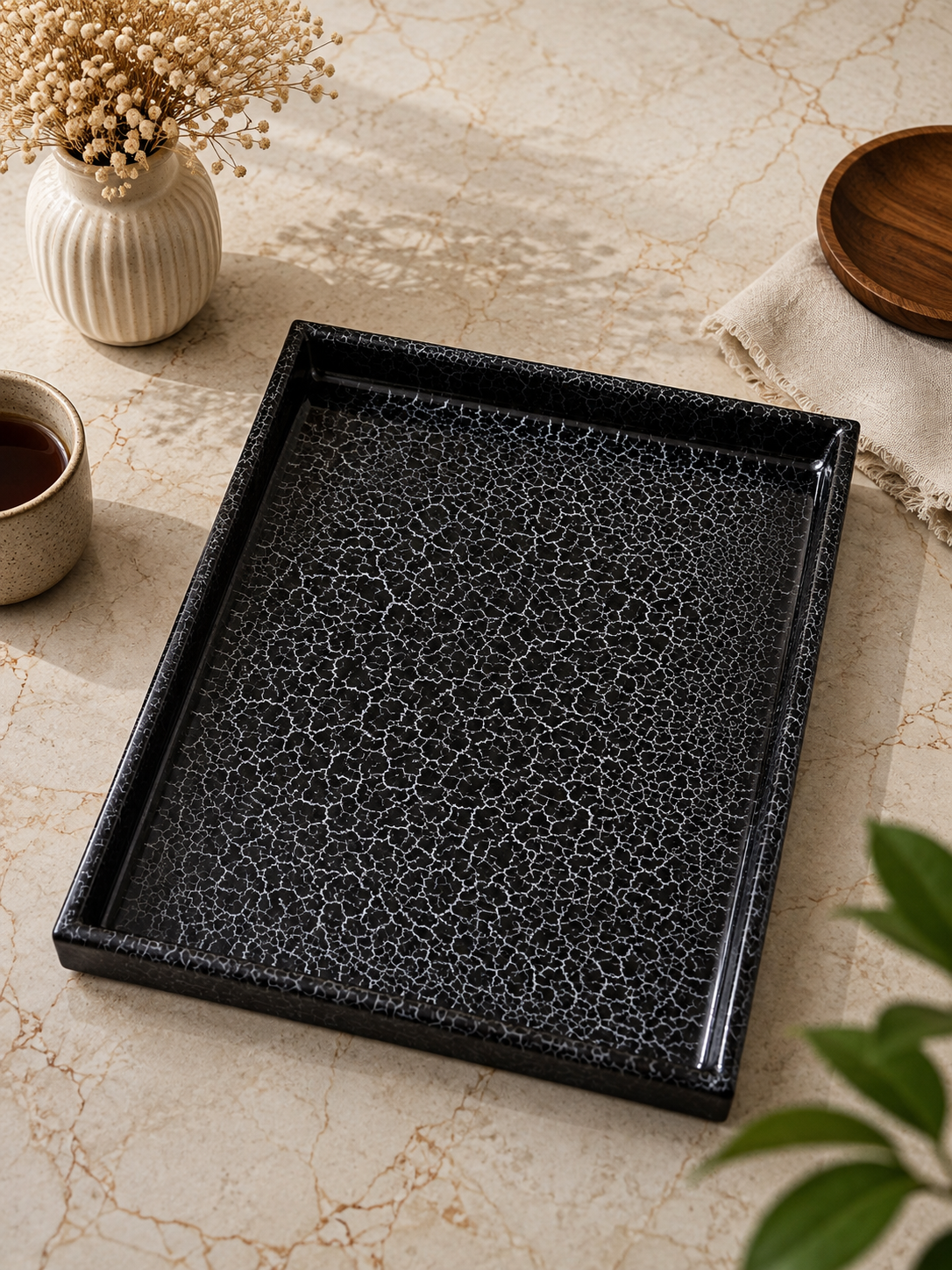 Botanical Bloom Tray - Handcrafted Photo Frame | Chandan Art Gallery Delhi