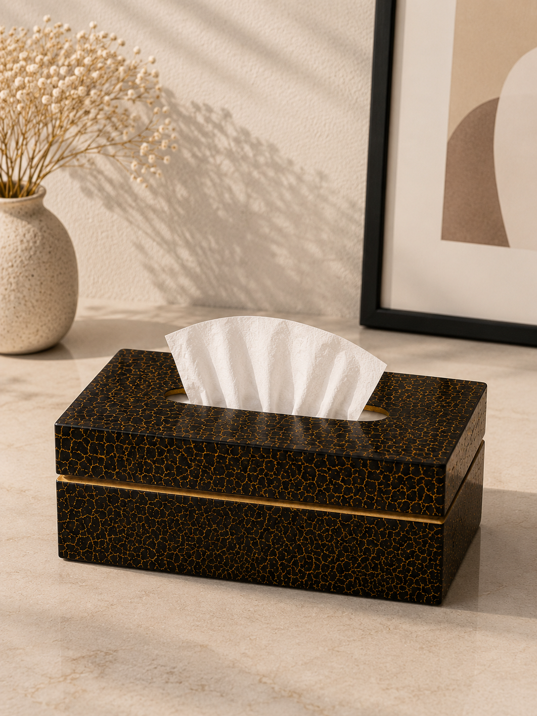 Royal Mughal Lattice Tissue Box Cover - Handcrafted Photo Frame | Chandan Art Gallery Delhi
